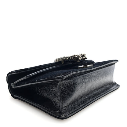 Gucci Velvet Skipper Crystal GG Monogram Small Dionysus Shoulder Bag Black Black Diamond 4 of 11