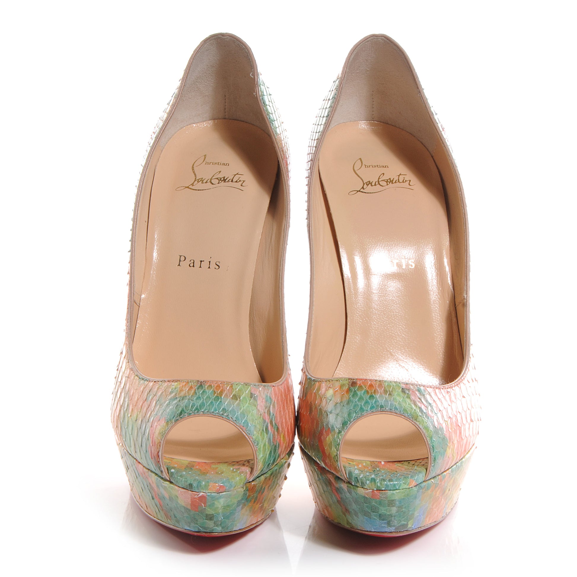 Christian Louboutin Python Pixel Troca 140 Pumps 39 Multicolor 2 of 7