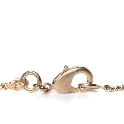 Chanel Pearl CC Lucky Charms Drop Necklace Gold 5 of 6