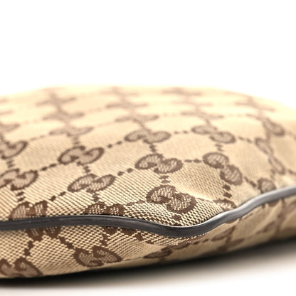 Gucci Monogram Web Small Flat Messenger Bag Brown 10 of 11