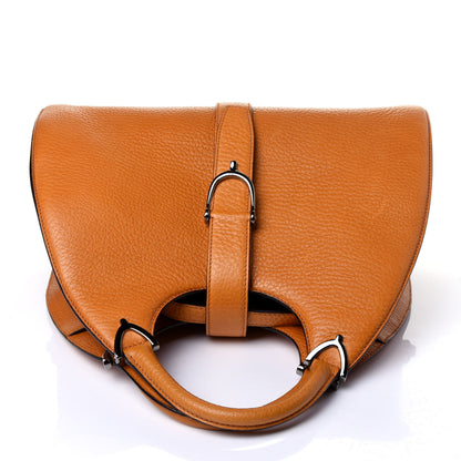 Gucci Pebbled Calfskin Medium Stirrup Top Handle Bag 10 of 10