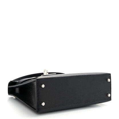 Hermes Chevre Chamkila Mini Kelly Sellier 20 Black 4 of 11