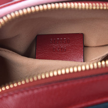 Gucci Suede Calfskin Web Mini Ophidia Shoulder Bag New Blue Romantic Cherry 6 of 9