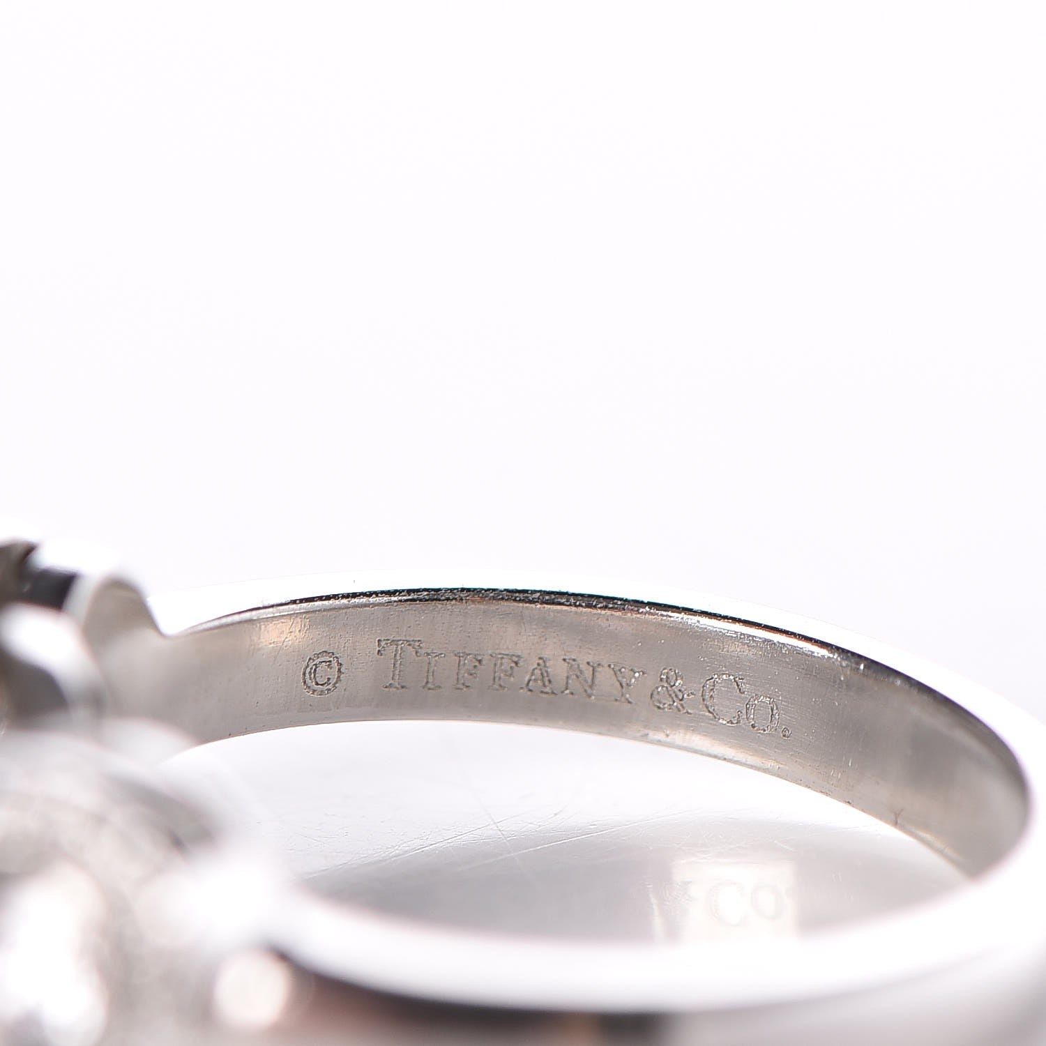 Tiffany Platinum Diamond Circlet Ring 5.5 5 of 6