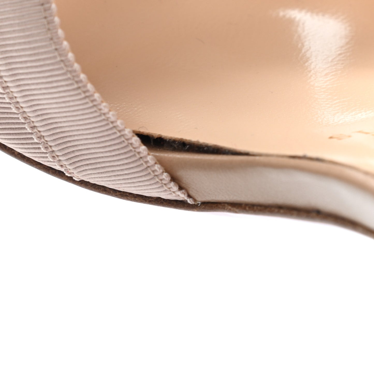 Grosgrain Christeriva 100 Sandals 37.5 Nude