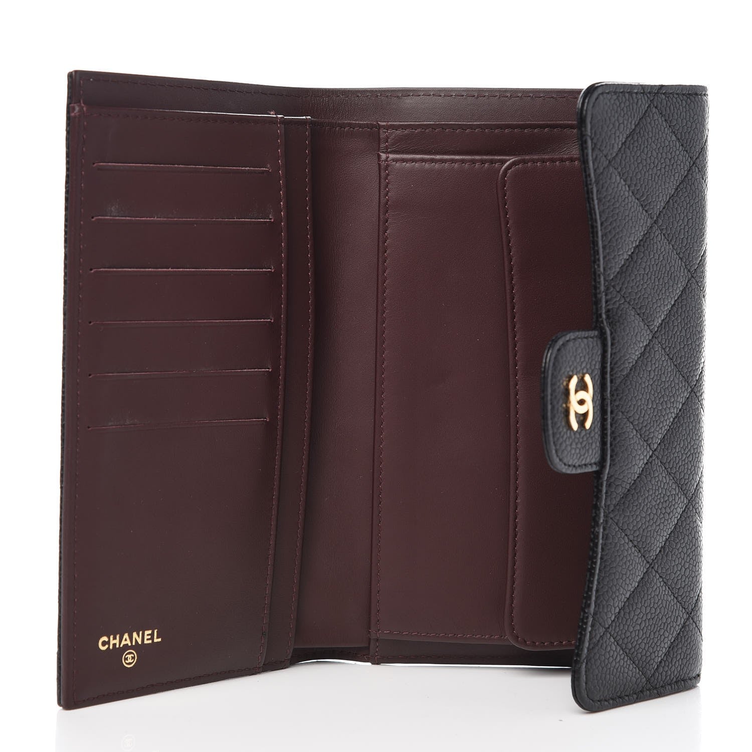 Chanel Caviar Quilted Large Flap Wallet Black 5 of 9