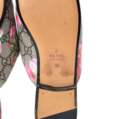 Gucci GG Supreme Monogram Blooms Womens Princetown Slippers 36 Beige Multicolor Dry Rose 8 of 13