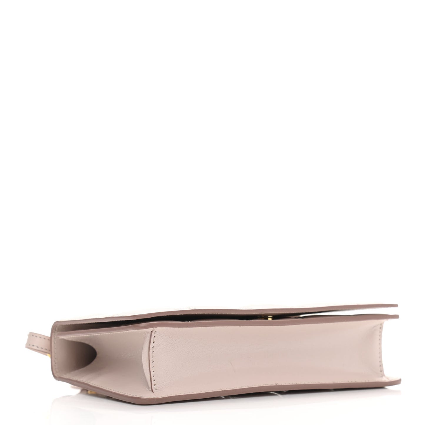 Goatskin Quilted GV3 Strap Wallet Pale Pink