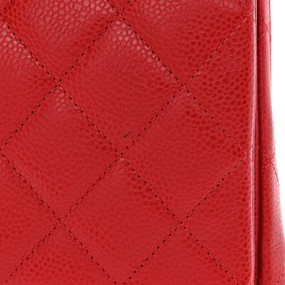Chanel Caviar Quilted Maxi Double Flap Red 11 of 13