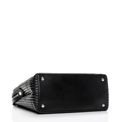 Fendi Shiny Nappa Trapuntata DotCom Chain Satchel Black 4 of 7