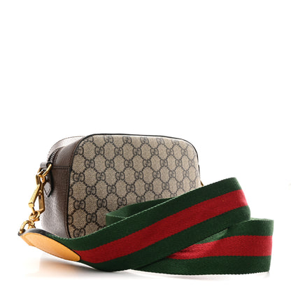 Gucci GG Supreme Monogram Web Neo Vintage Shoulder Bag Beige New Acero Crop 3 of 13