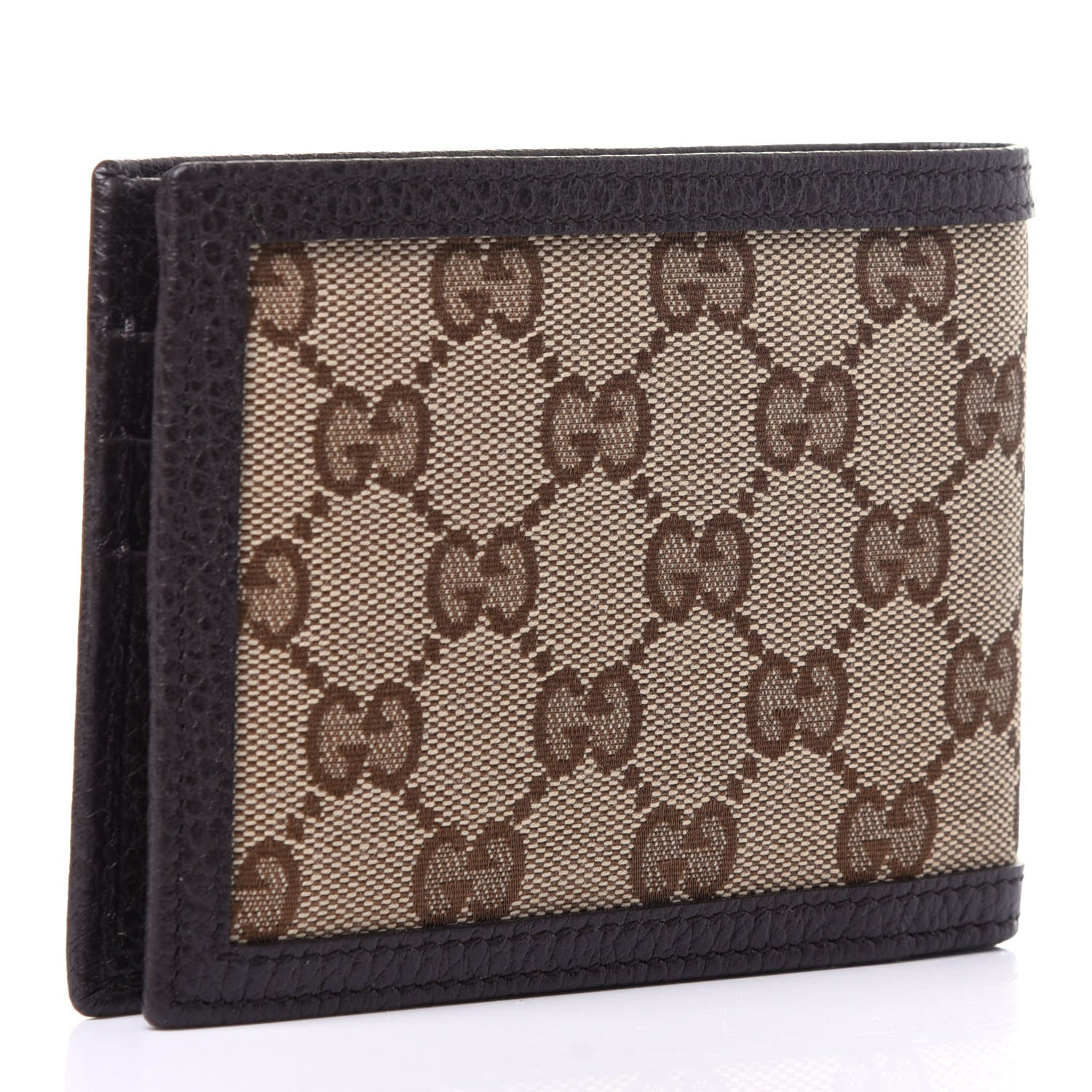 Gucci Monogram Mens Bi-Fold Wallet Brown 3 of 9