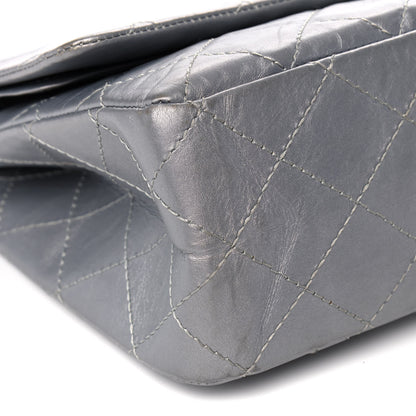 Chanel Metallic Aged Calfskin Quilted 2.55 Reissue 227 Flap Silver 9 of 12