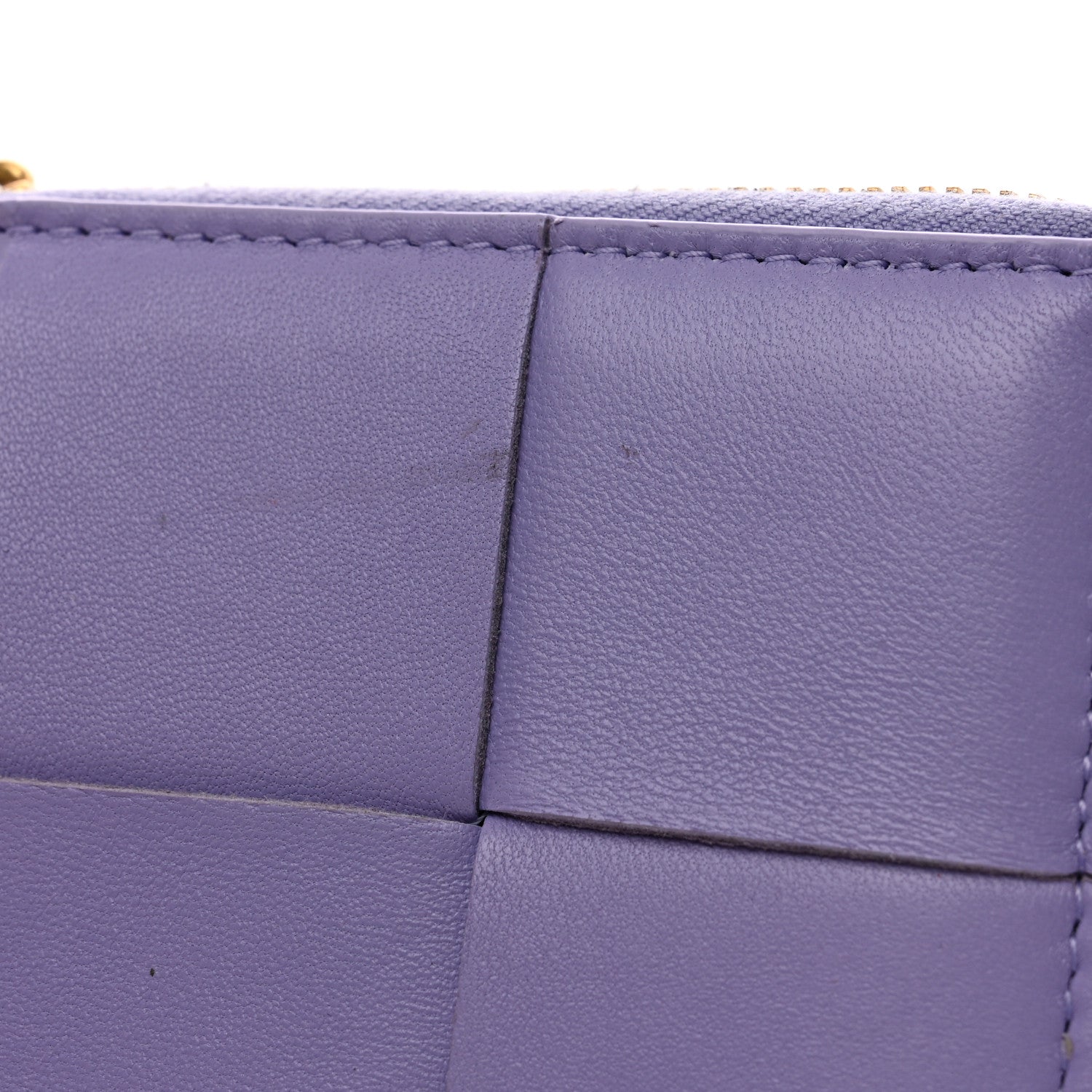 Bottega Veneta Nappa Maxi Intrecciato Zip Around Wallet Wisteria 7 of 7