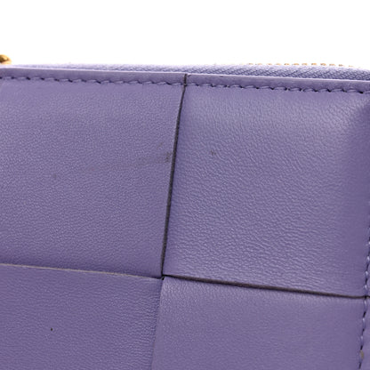 Bottega Veneta Nappa Maxi Intrecciato Zip Around Wallet Wisteria 7 of 7