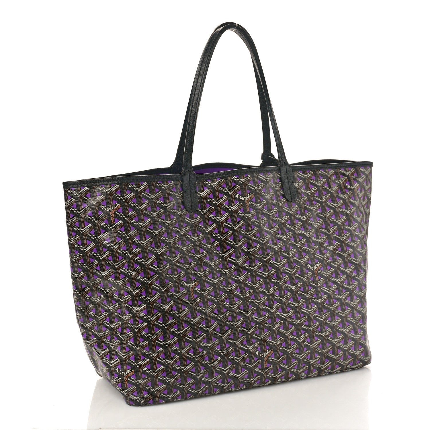 Goyard Goyardine Saint Louis Claire Voie PM Black Violet 4 of 17