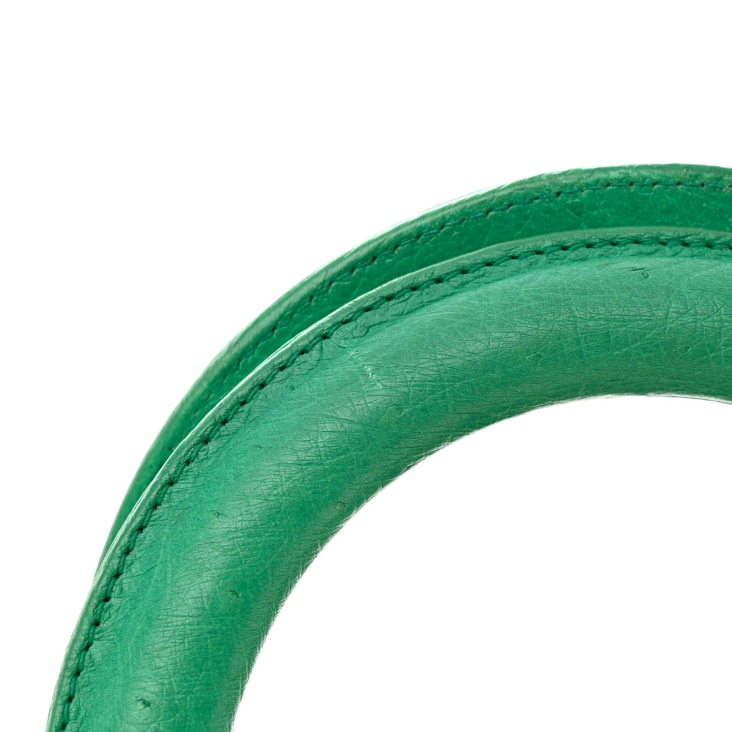 Ostrich Medium Lady Dior Green