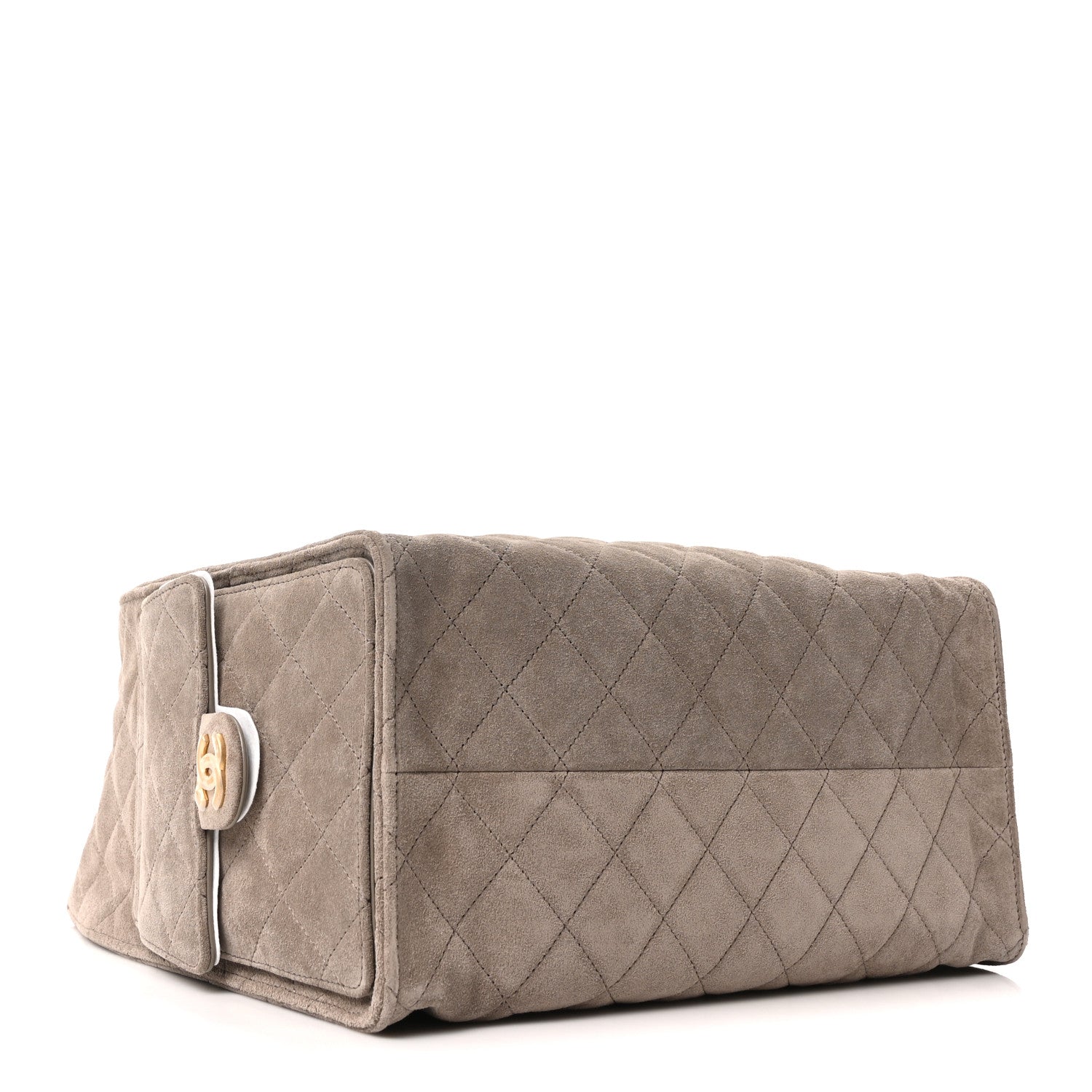 Chanel Suede Quilted Medium Chanel 25 Handbag Dark Grey 4 of 11