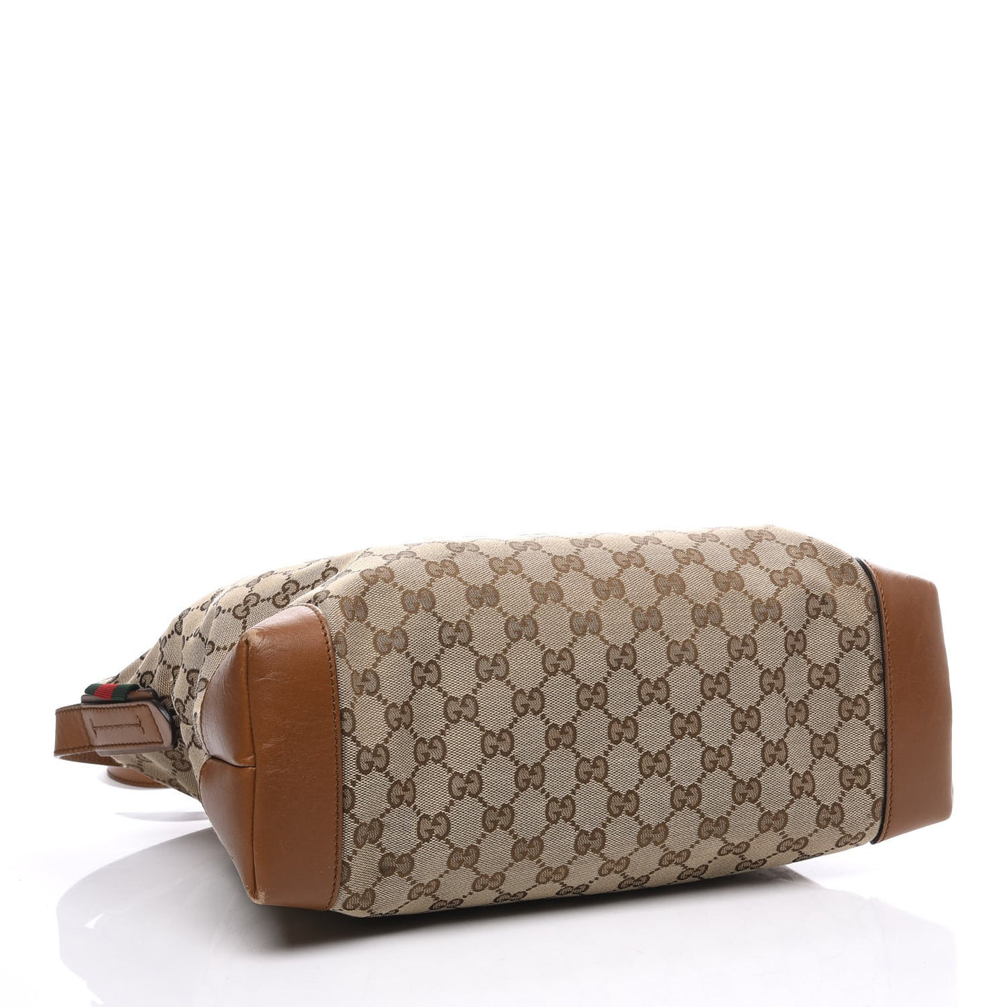 Monogram Large Flat Messenger Bag Brown