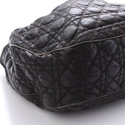 Christian Dior Nylon Cannage Shopper Tote Black 14 of 15