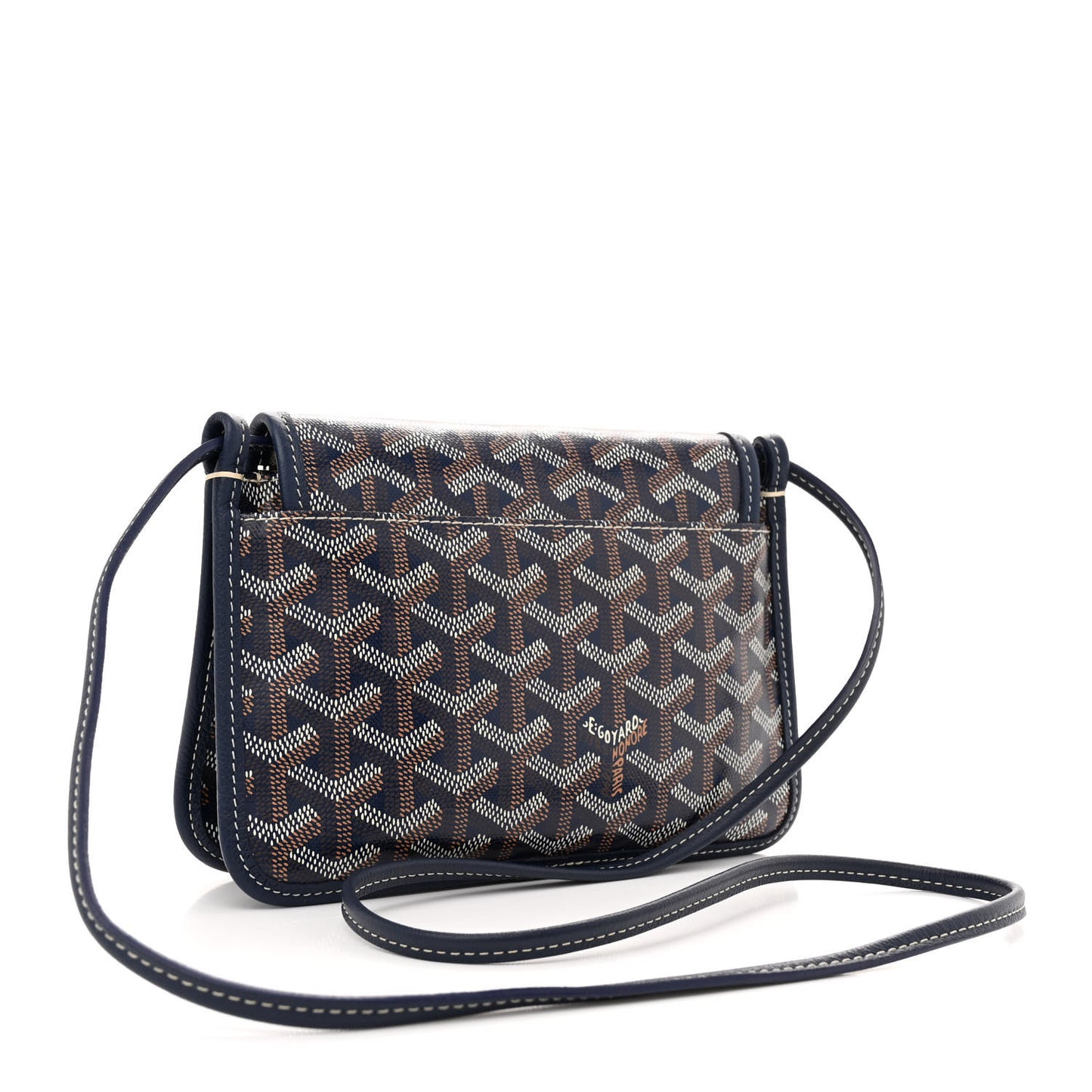 Goyardine Plumet Wallet Clutch Navy