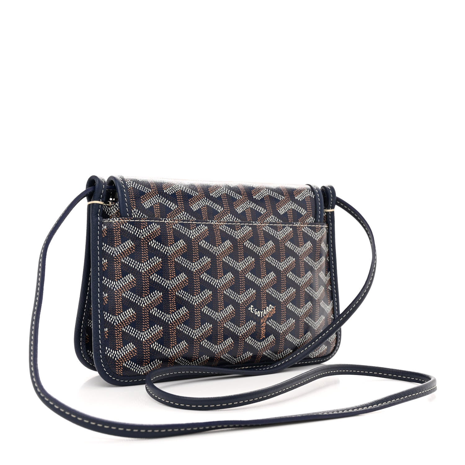 Goyard Goyardine Plumet Wallet Clutch Navy 3 of 10