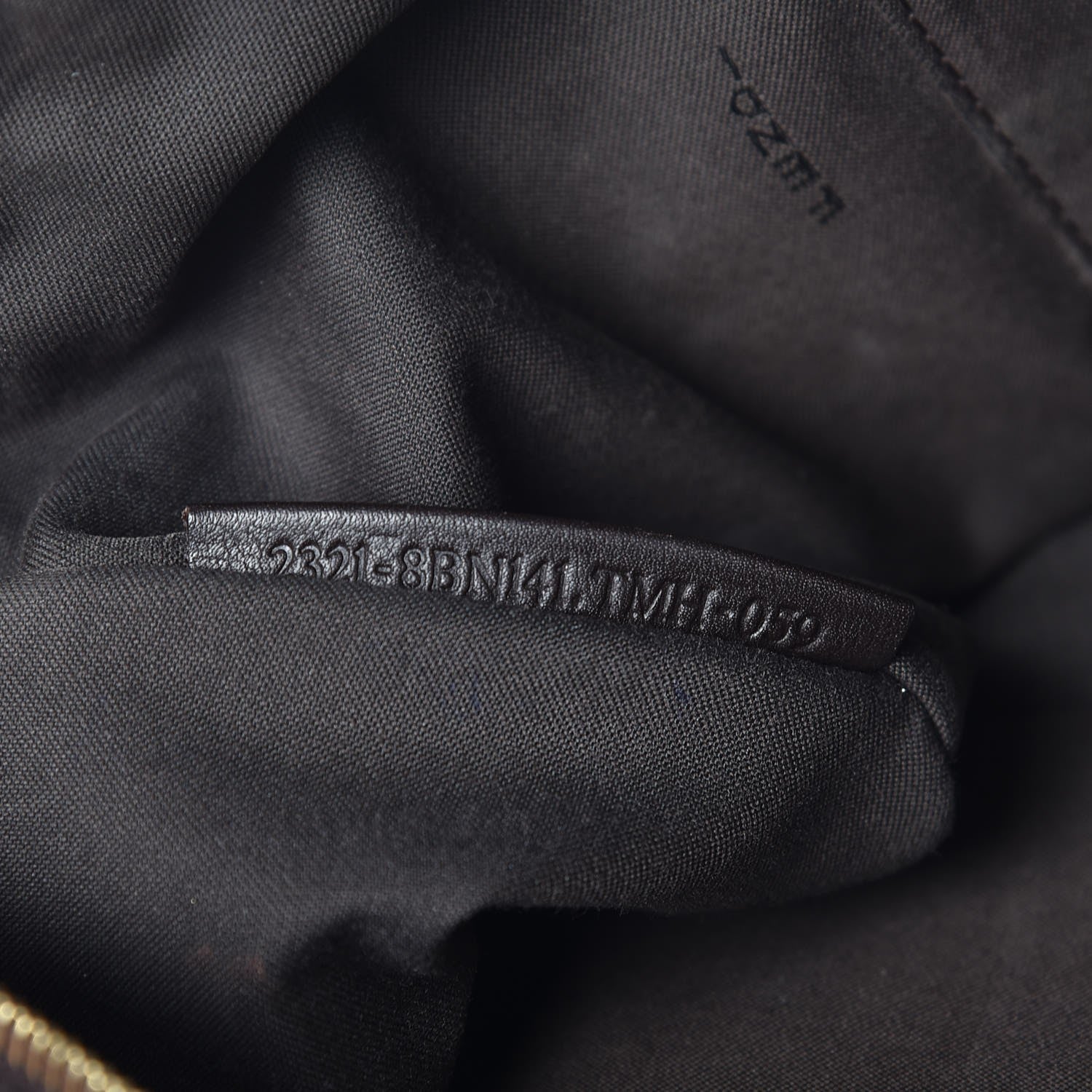 Fendi Denim Zip Top Tote Blue Brown 7 of 8