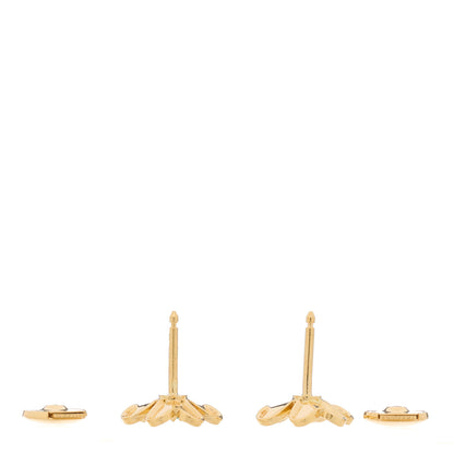 Van Cleef & Arpels 18K Yellow Gold Emerald Mini Frivole Earrings 3 of 5