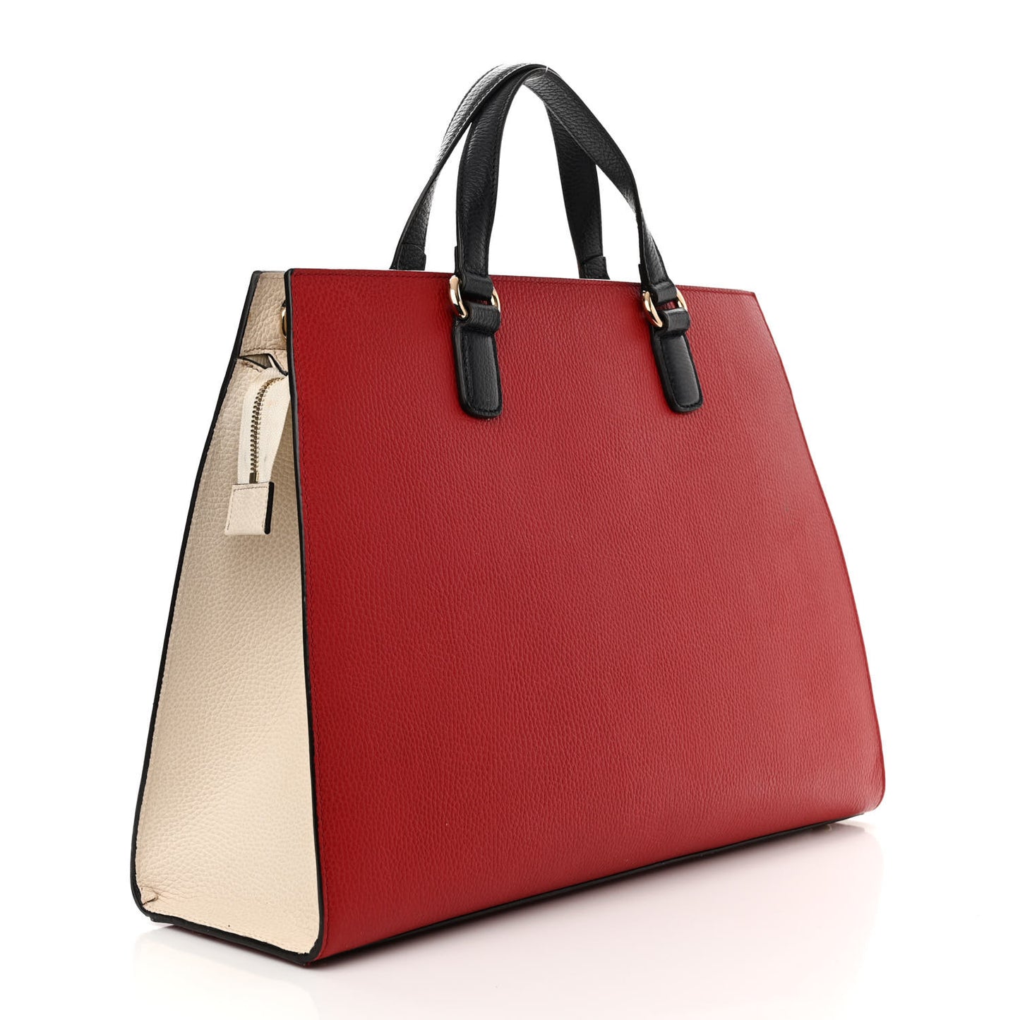 Dollar Calfskin Large Soho Top Handle Satchel Hibiscus Red Mystic White Blue