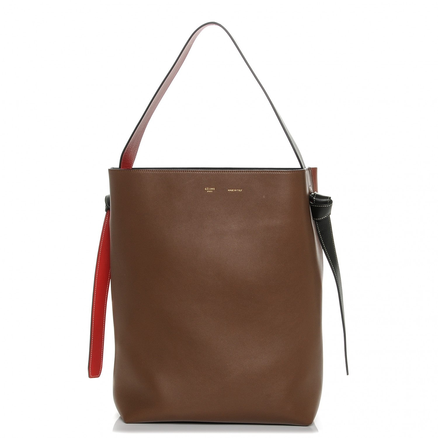 Celine Shiny Smooth Calfskin Small Twisted Cabas Camel Brick 1 of 7