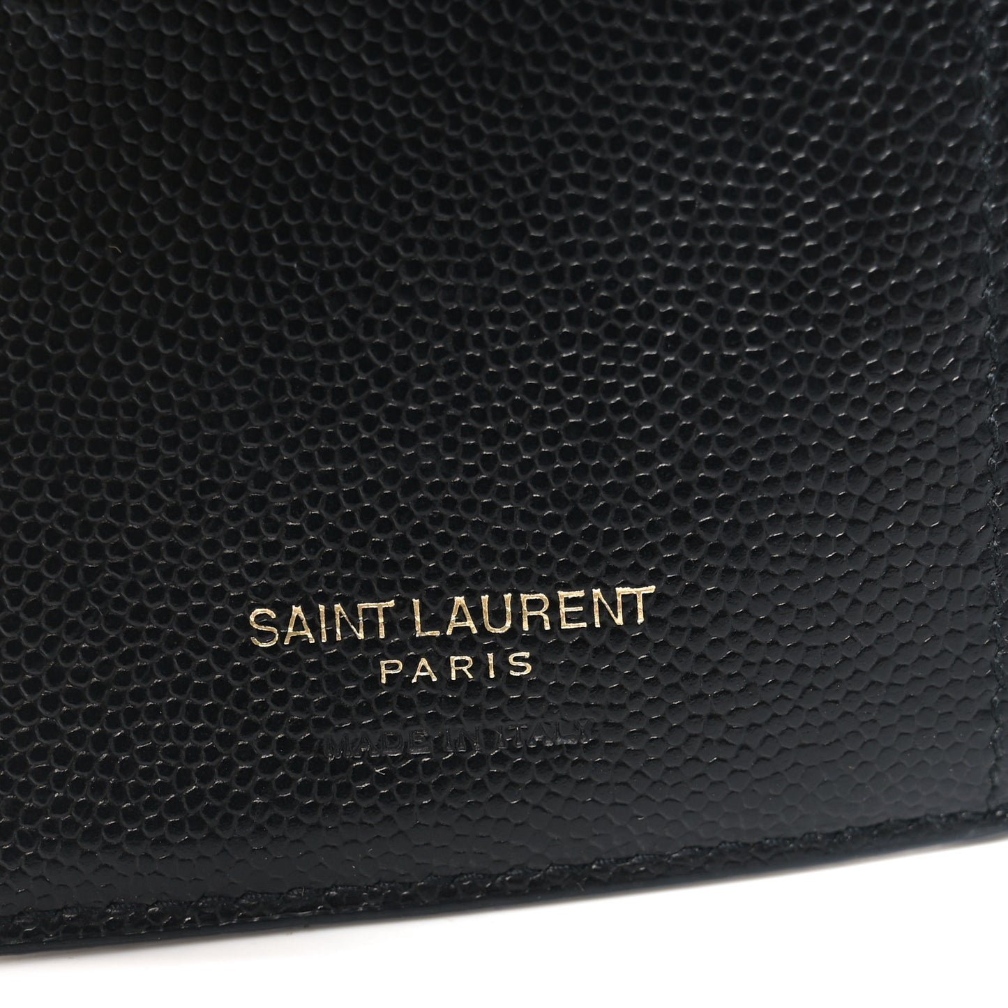 Grain De Poudre Matelasse Chevron Monogram Zipped Two-Part Wallet Black