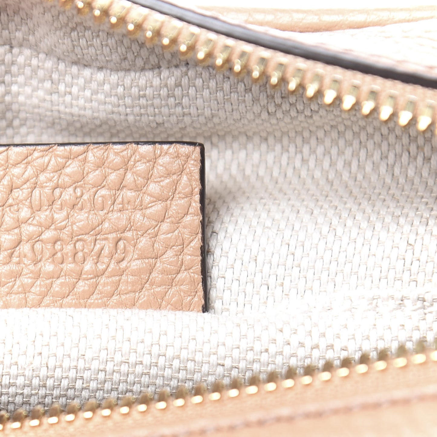Pebbled Calfskin Small Soho Disco Bag Camelia