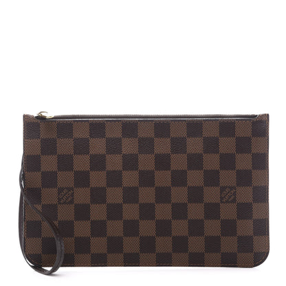 Louis Vuitton Damier Ebene Neverfull MM GM Pochette 1 of 9