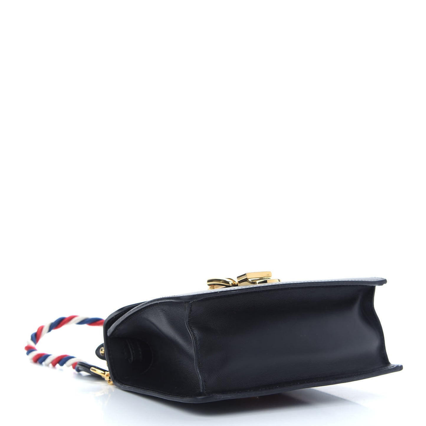 Calfskin Mini Sylvie Top Handle Bag Black