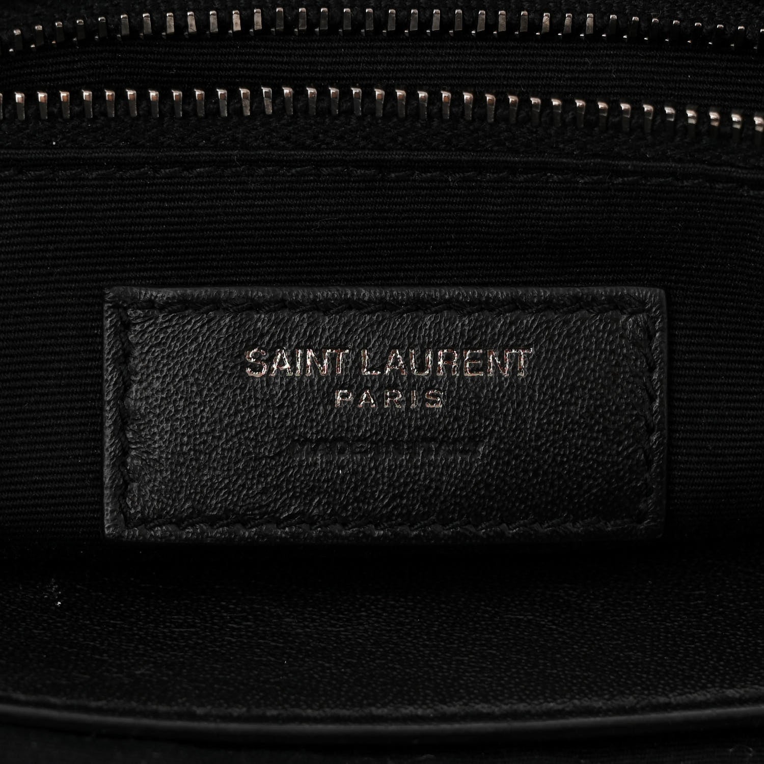 Saint Laurent Crinkled Calfskin Matelasse Monogram Medium Niki Chain Satchel Black 6 of 10