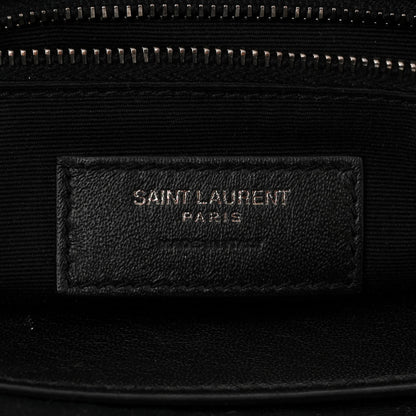 Saint Laurent Crinkled Calfskin Matelasse Monogram Medium Niki Chain Satchel Black 6 of 10