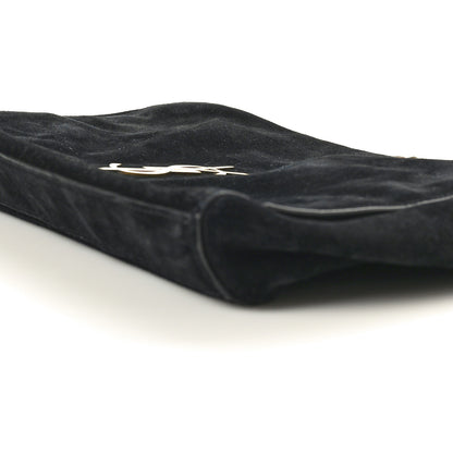 Saint Laurent Smooth Calfskin Suede Medium Reversible Monogram Kate Satchel Black 10 of 18