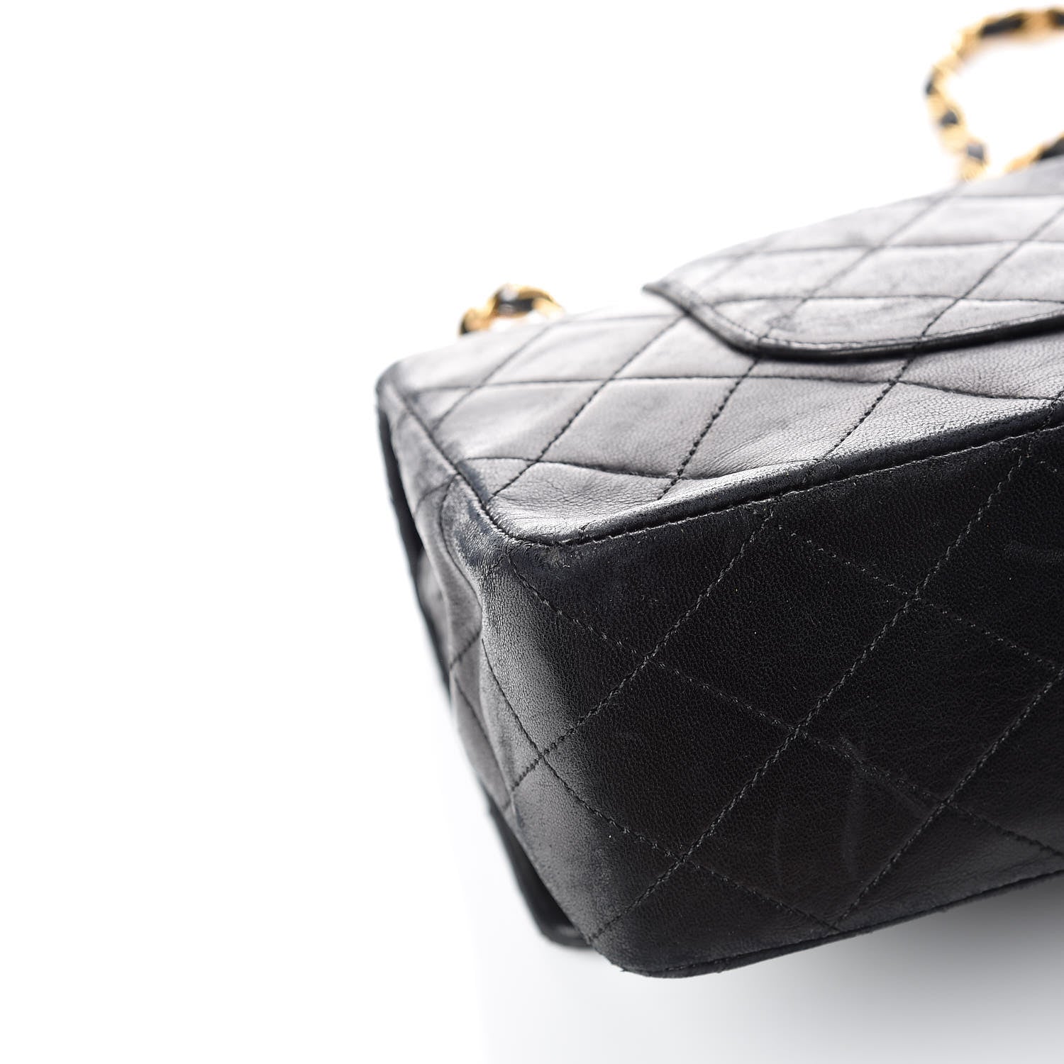 Chanel Lambskin Quilted Medium Double Flap Black 16 of 19