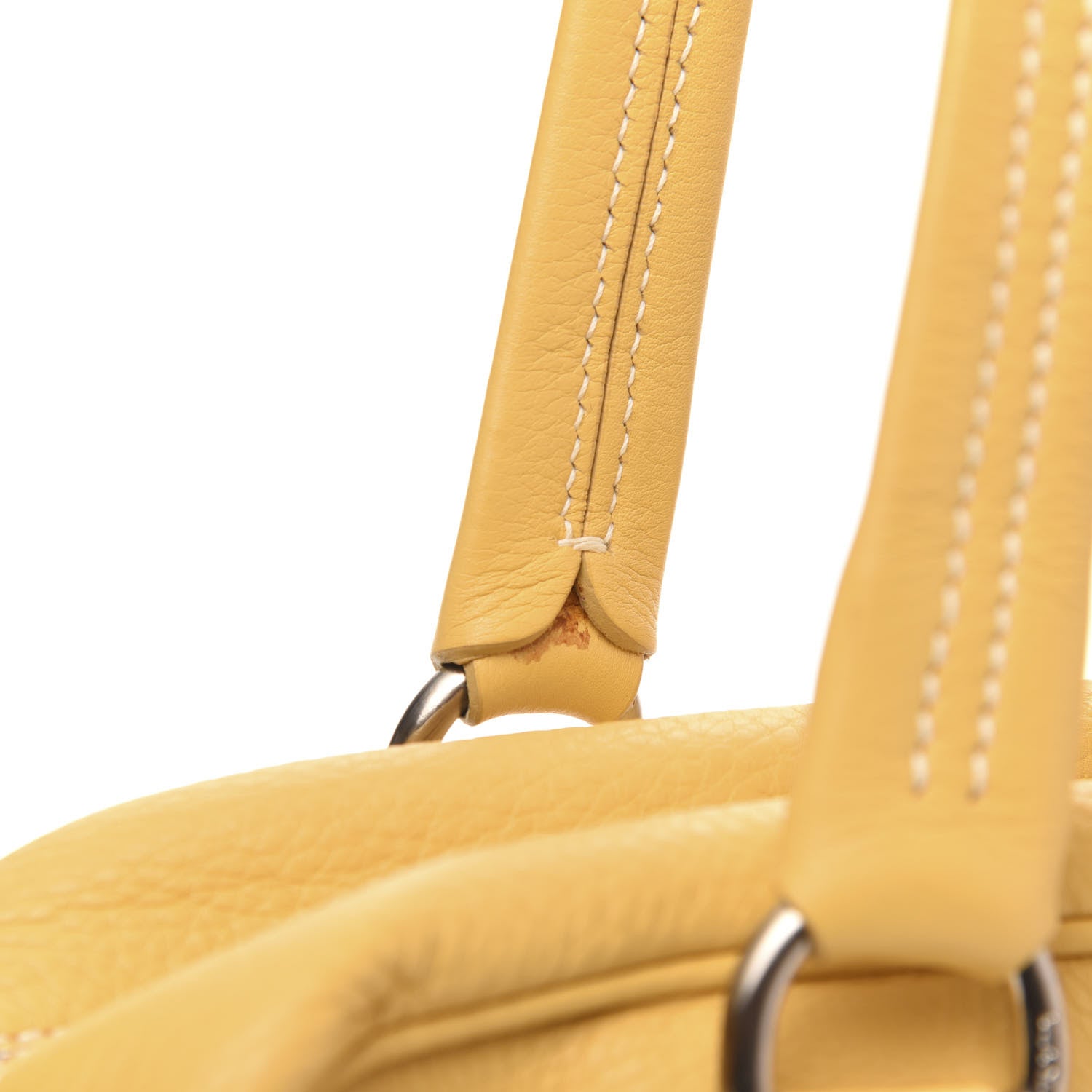 Prada Cervo Deerskin Bauletto Yellow 12 of 13