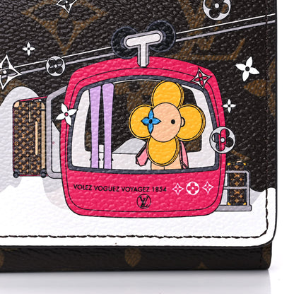 Louis Vuitton Monogram 2019 Christmas Animation Victorine Wallet Fuchsia 7 of 9