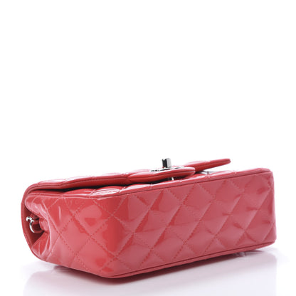 Chanel Patent Calfskin Quilted Mini Rectangular Flap Pink 4 of 11