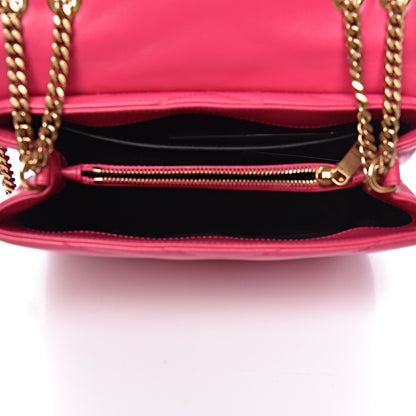 Saint Laurent Calfskin Y Quilted Monogram Small Loulou Chain Satchel Fresh Fuchsia 5 of 12