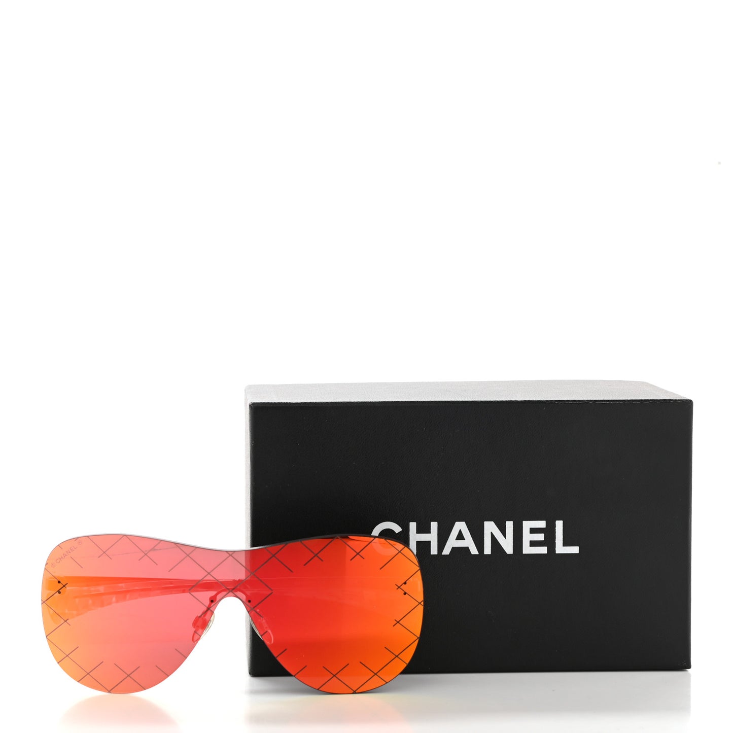Shield Runway Sunglasses 71158 Silver Red