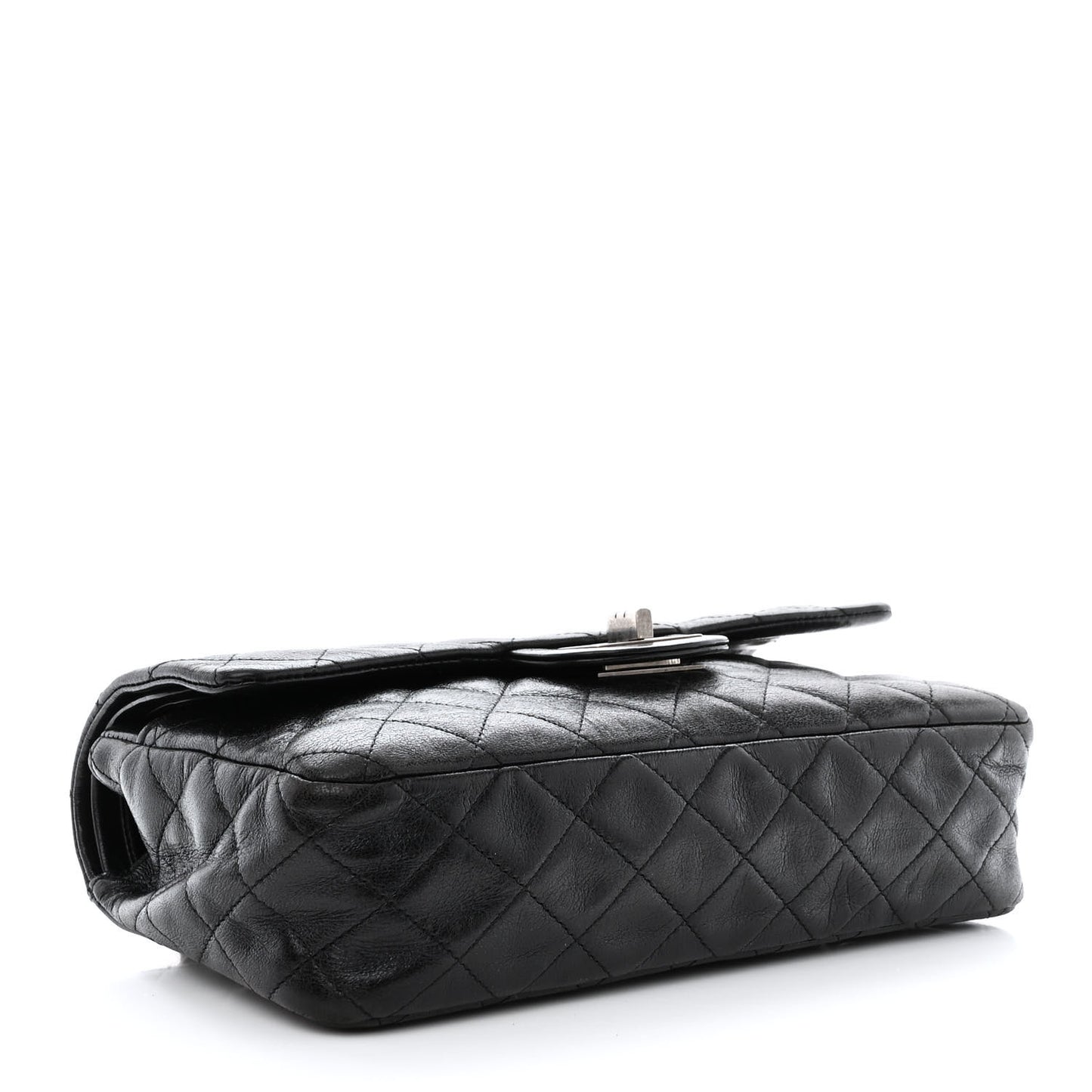 Lambskin Quilted Medium Hybrid Reissue Flap Black
