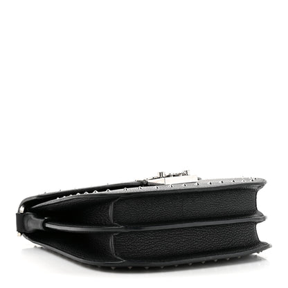 MCM Calfskin Patricia Studded Crossbody Bag Black 4 of 11