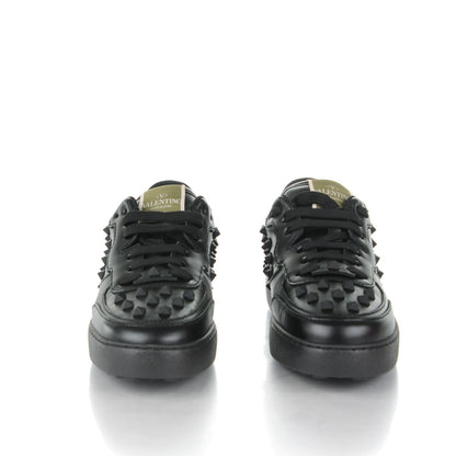 Valentino Garavani Calfskin Rockstud Sneakers 37 Black 2 of 7