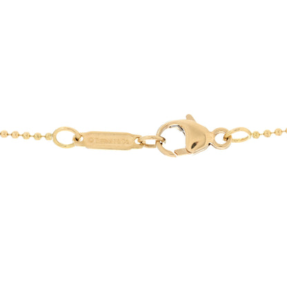 Tiffany 18K Yellow Gold Letter A Round Tag Pendant Necklace 3 of 3
