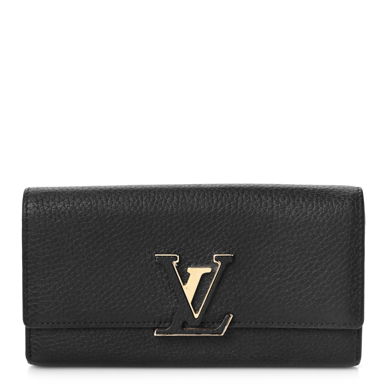Louis Vuitton Taurillon Capucines Wallet Black 1 of 9