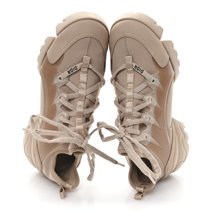Christian Dior Neoprene Rubber Womens D-Connect Sneakers 37.5 Nude 2 of 9