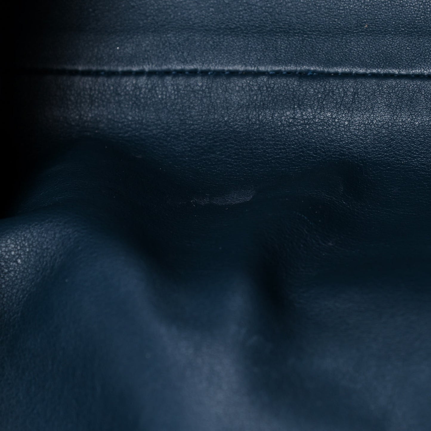 Smooth Butter Calf The Pouch Oversized Clutch Deep Blue